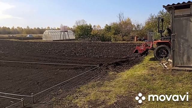 Фрезую четыре участка. 19.10.24.  #Уралец#почвофреза