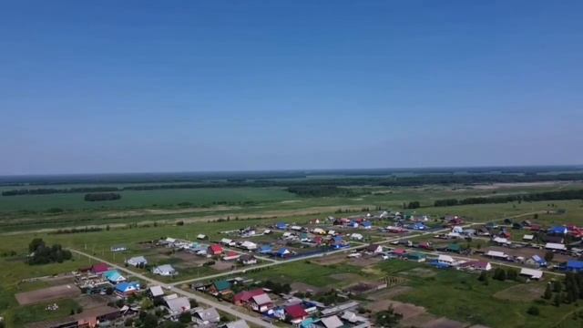 Село Большое Сорокино, Сорокинский район, Тюменская область с высоты