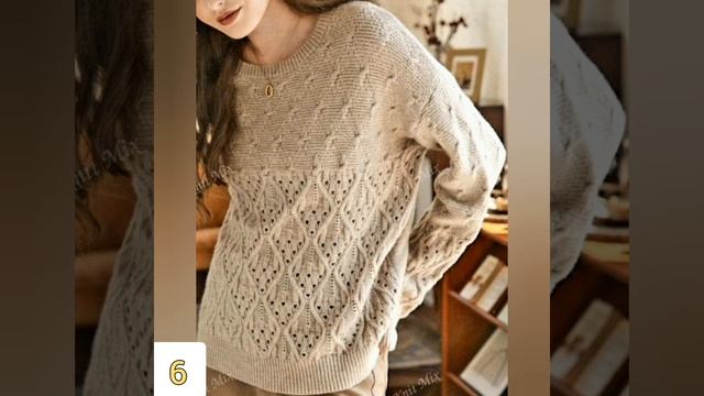 Шикарные модные свитера со схемами вязания. Chic fashionable s