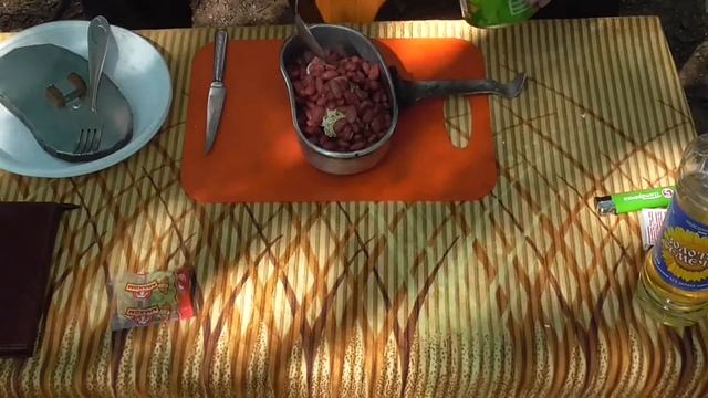 Походная фасоль и доширак