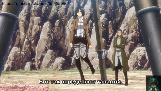 Атака Титанов 1 сезон 3 серия. Человечество встаёт с колен (часть 1). Тусклый свет посреди отчаяния