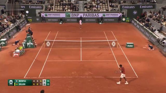 Forehand by the line