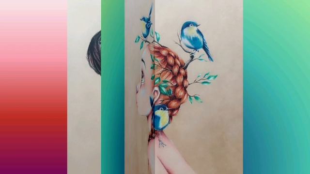 Законченная раскраска Emmanuelle Colin Coloriage Wild 2