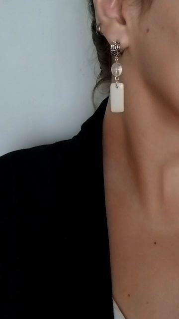 Серьги Фарфоровые