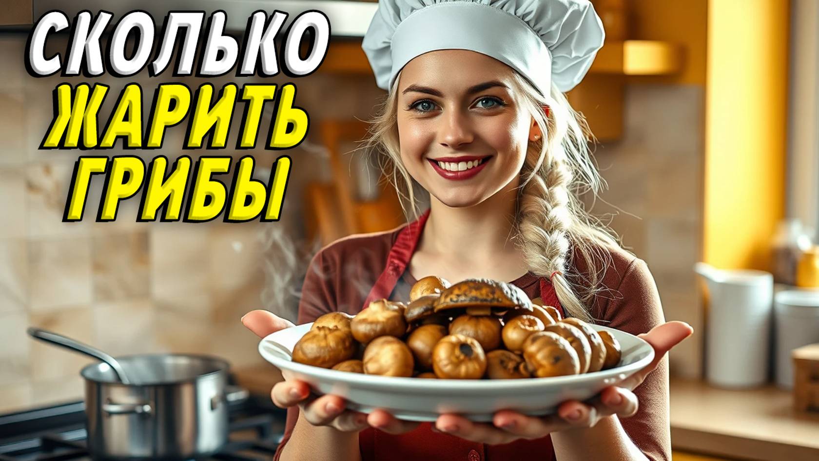 Сколько жарить грибы