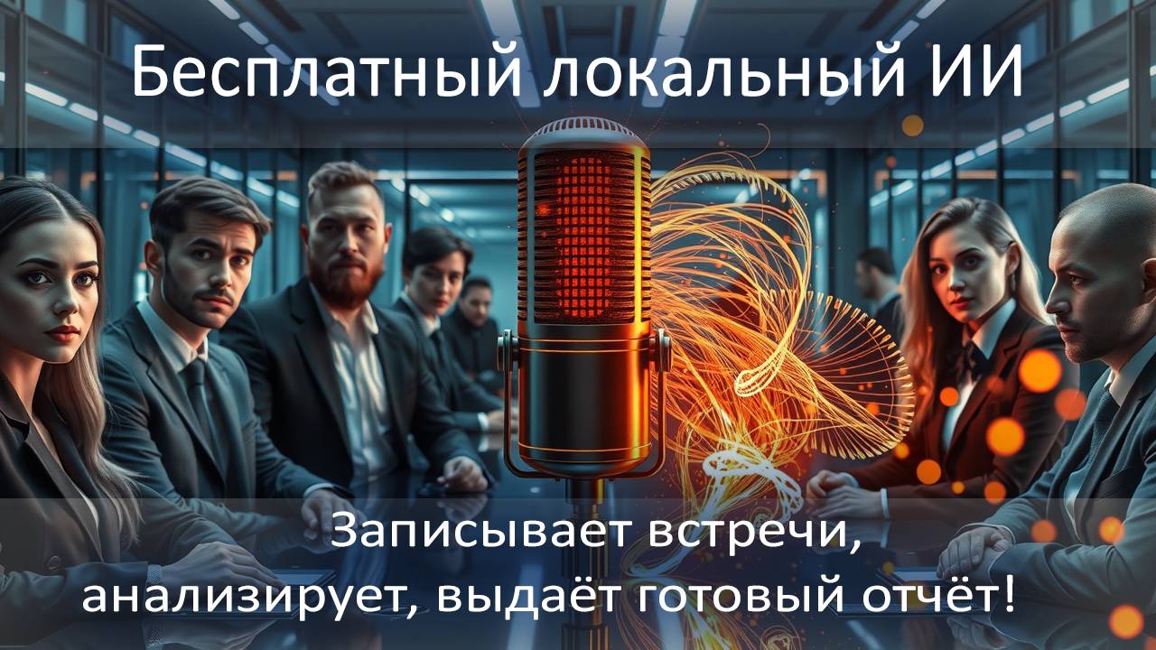 Бесплатный локальный ИИ для стенографирования и анализа встреч!
