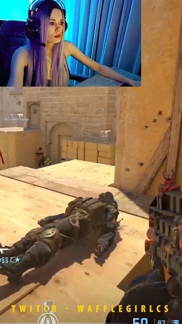 KILLER WAFFLE)) #cs2 #girl #cute #streamer #counterstrike2 #wafflegirlcs #csgo #gaming #twitch