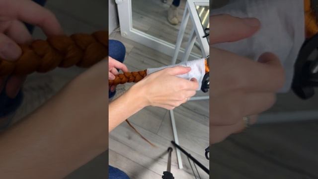 Как сделать косу на кольцах. #обучение #туториал #какп?