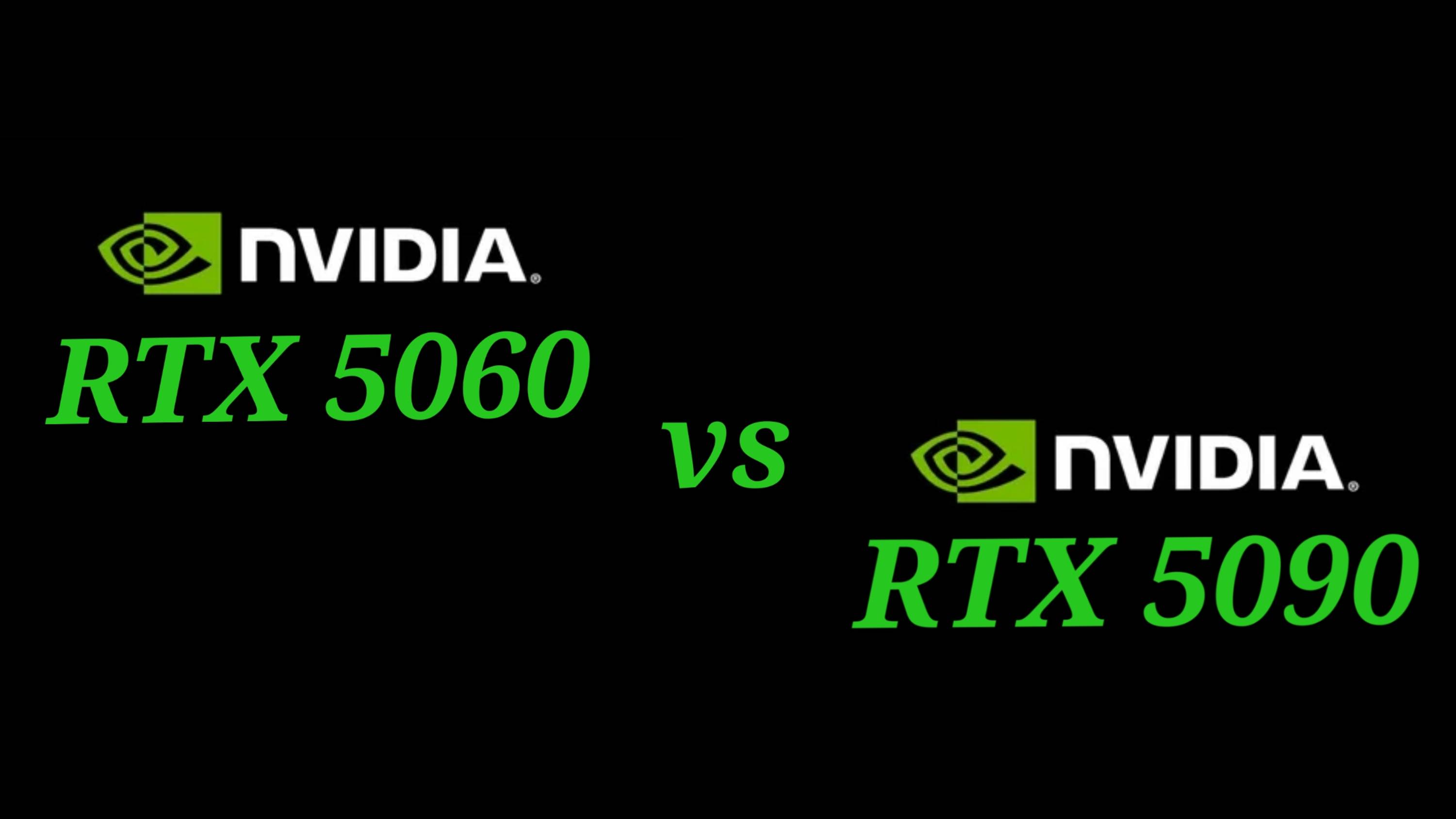 RTX 5090 vs RTX 5060 - сравниваем 2 видеокарты