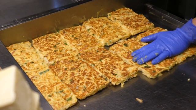 Мастер тостов с омлетом и моцареллой _ тост с омлетом и моцареллой _ корейская уличная еда