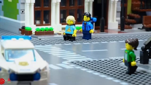 Мультик, лего полицейский участок Lego