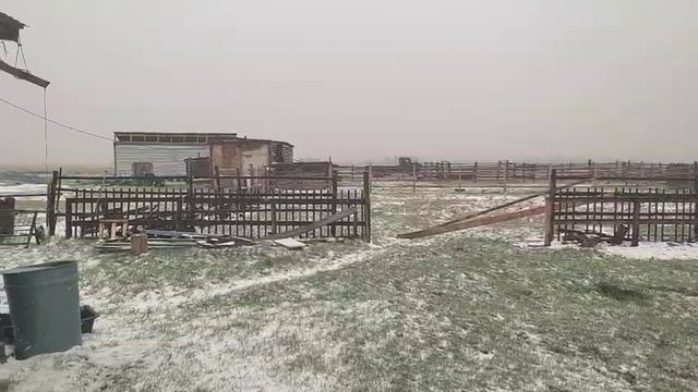 Пятница 13 пошёл снег!