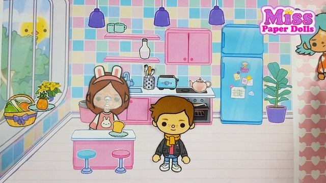 Tocas life story - We invite guests for tea - The full story - DIY paper doll - Toca boca