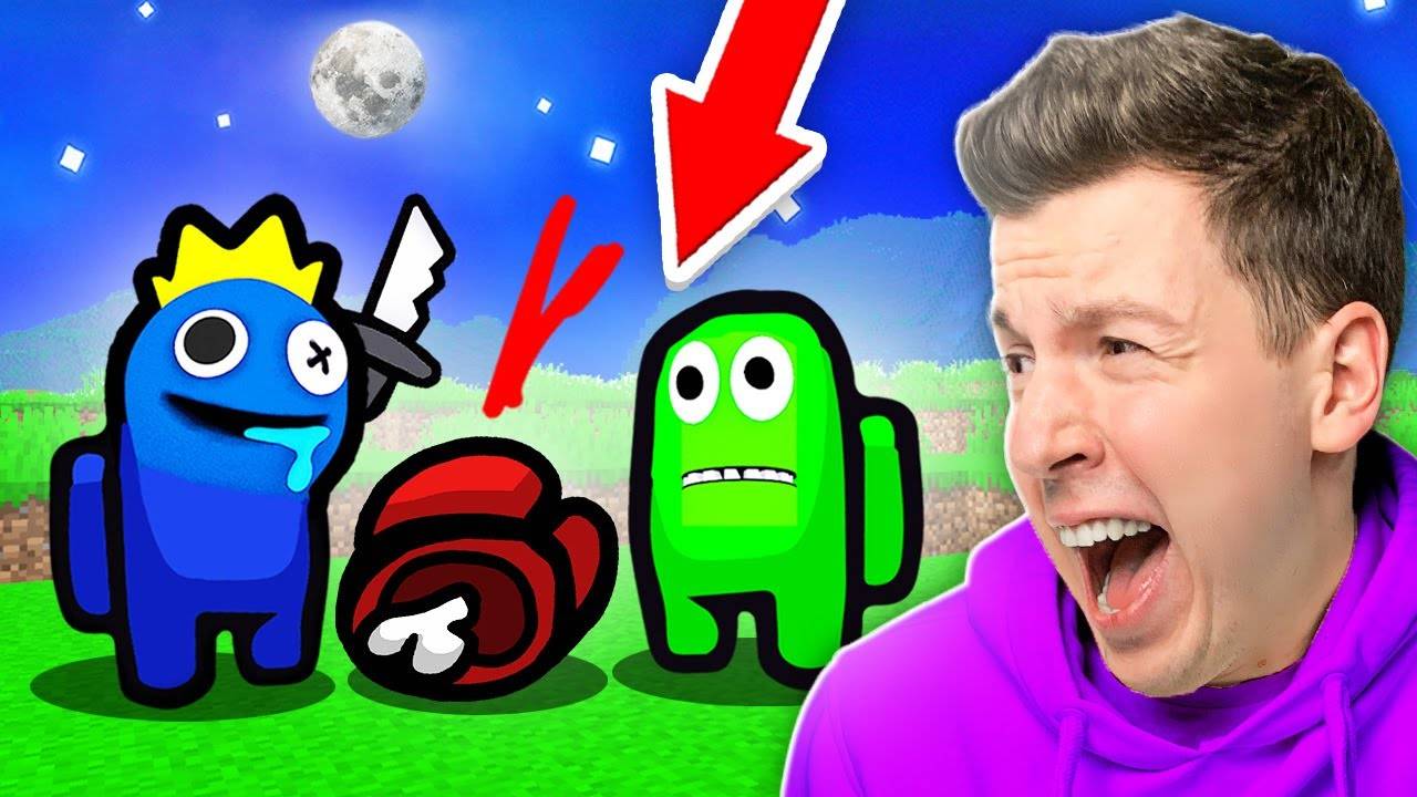 😱 ИСПОЛЬЗУЮ  НЕЛЕГАЛЬНЫЕ  ЧИТЫ в Among Us, но ВСЕ игроки - РАДУЖНЫЕ ДРУЗЬЯ в Майнкрафт ! ВЛАДУС