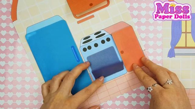 Easy Tutorial & Playing with Dollhouse | Paper dolls | Miss Paper Dolls (2 part)