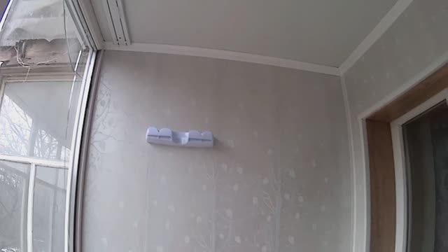 Отделка балкона пластиком +Сушилка и Карниз для шторы.