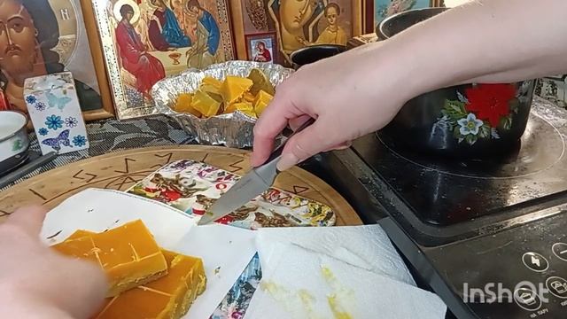 Как разделить воск на части легко?