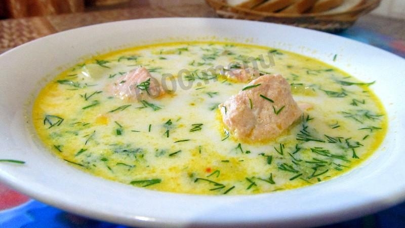Сливочная уха из красной рыбы 🥦