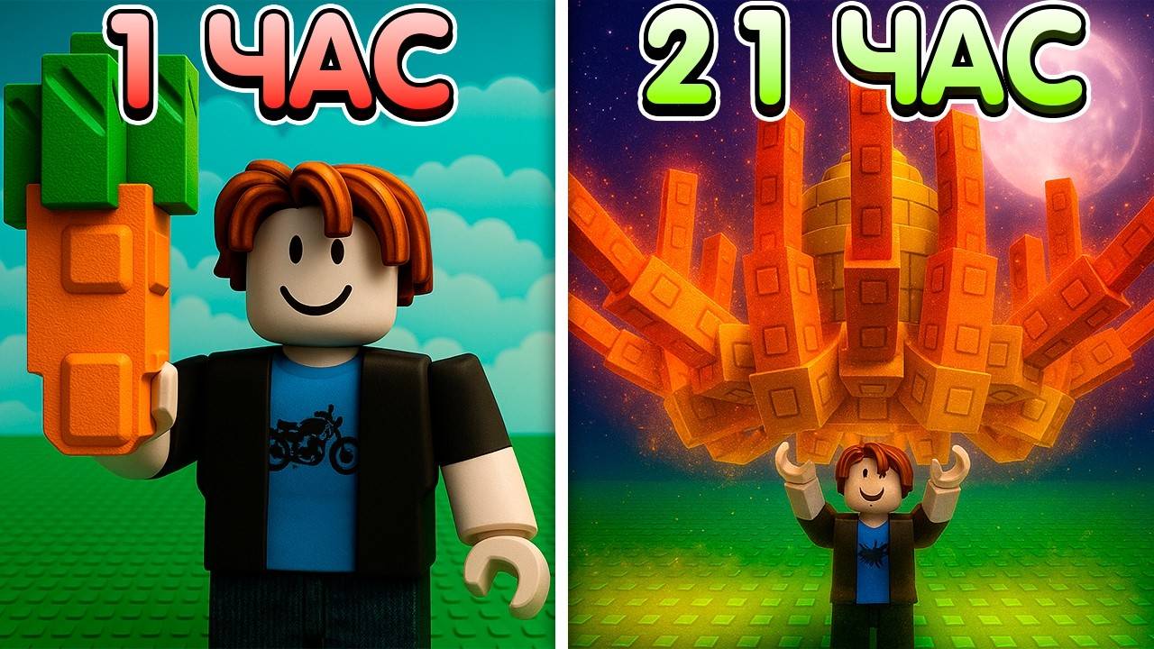 Я Провел 24 Часа в Grow a Garden ROBLOX