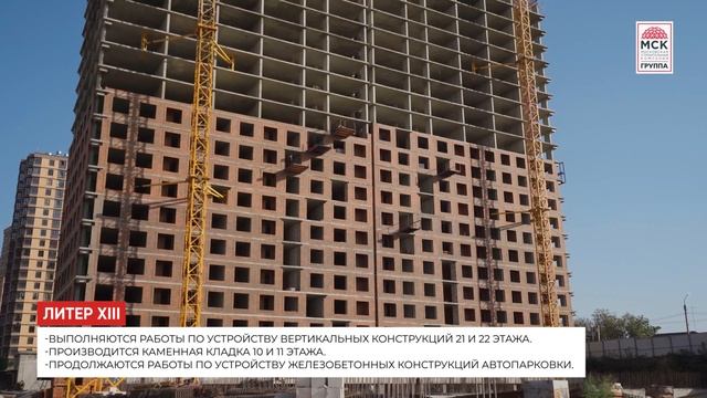 Динамика строительства ЖК «Легенда Ростова» на 30 сент