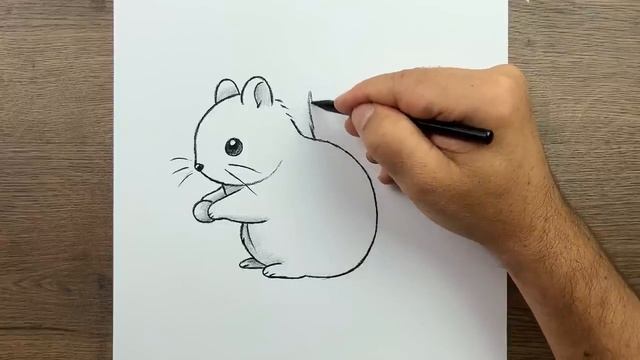 Как нарисовать милую белку шаг за шагом карандашом