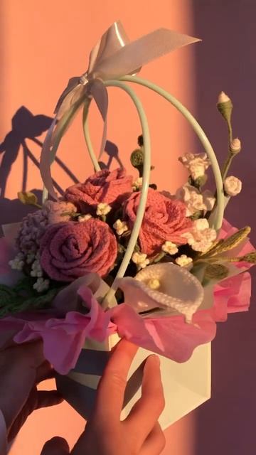 Вязаный букетㅣCrochet bouquet  #crochet#crochetflower #вязание #вязаниекрючком