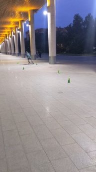 2025-06-13 скейт слалом конусы