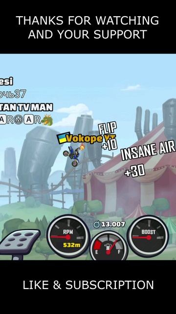 🎧 Is MOTOCROSS The Best Today? 🎧 (*Jeep* Auto Run) - Hill Climb Racing 2 #shorts #hcr2