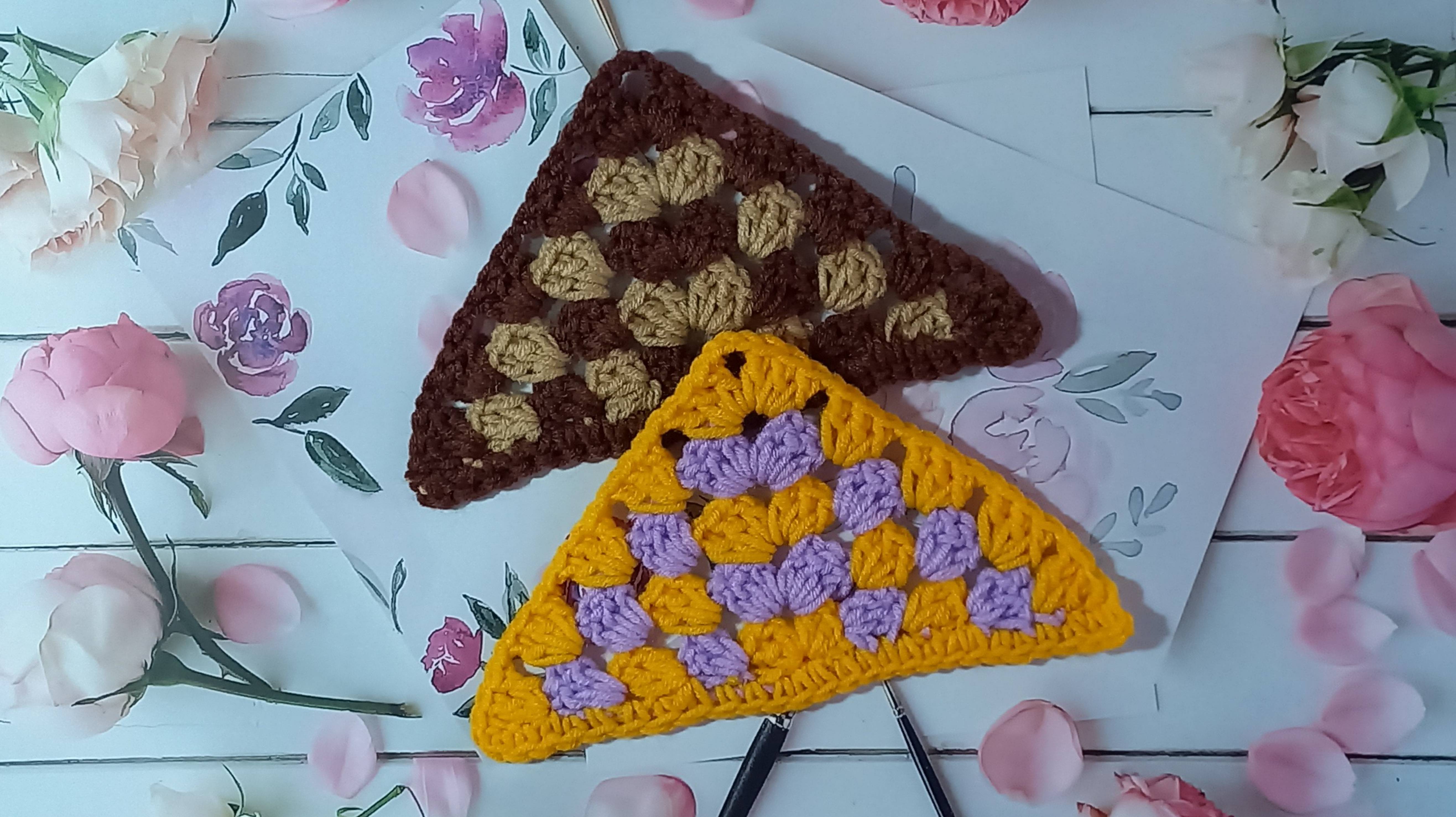 МК Треугольный мотив крючком