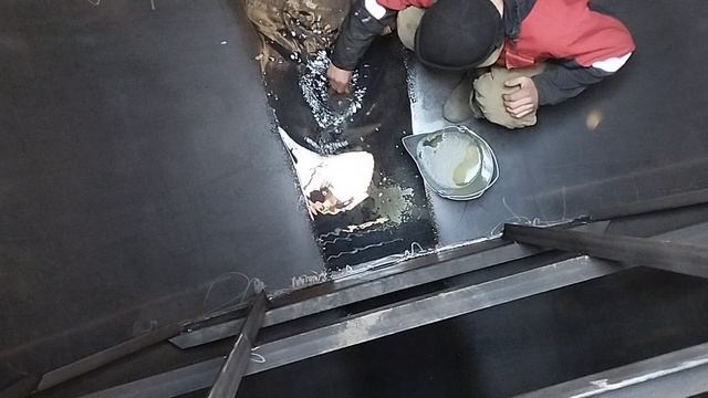 Очистка ёмкостей после дизтопливо.