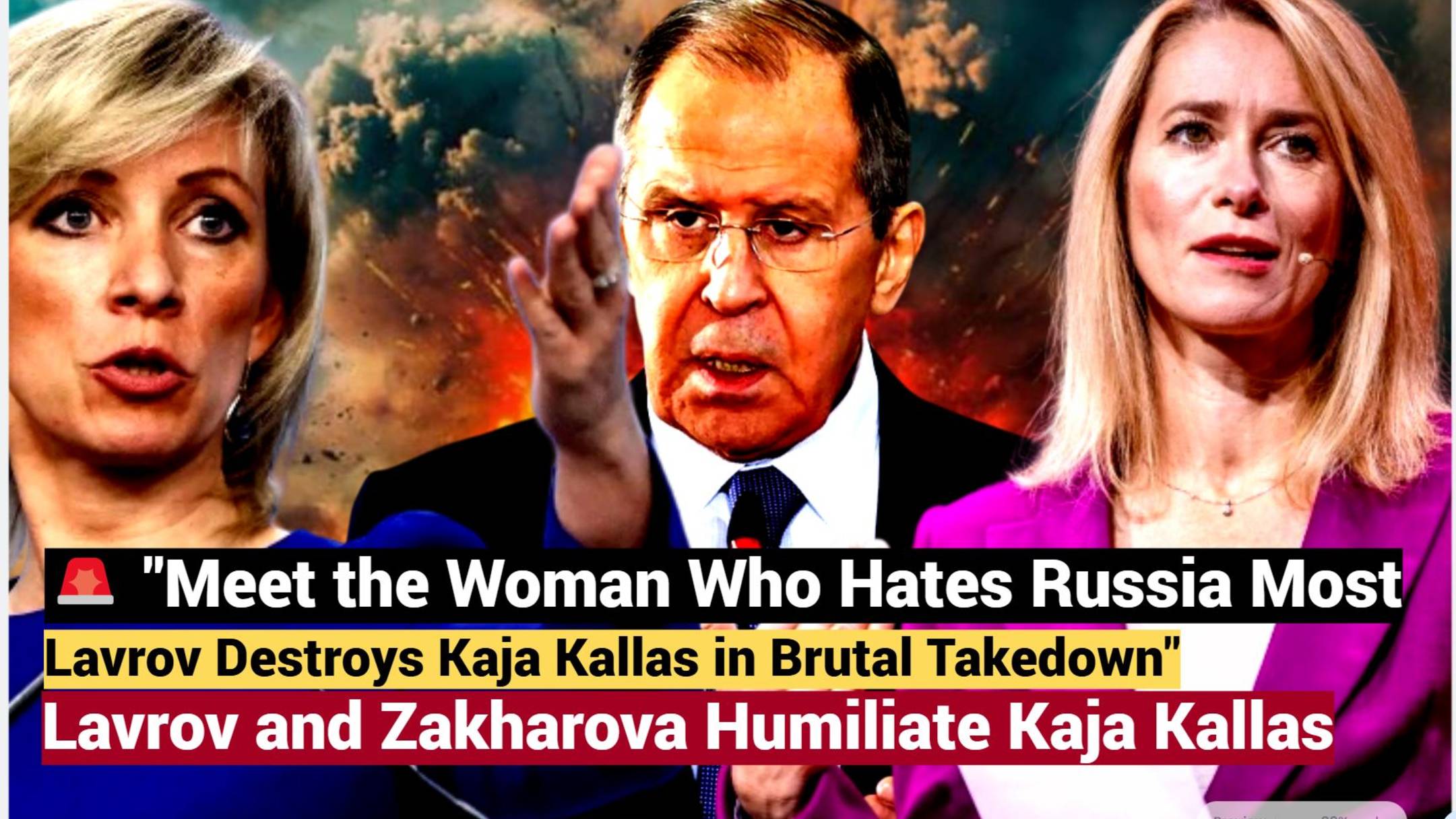 💥 Главная русофобка Европы разоблачена Лавров и Захарова УНИЧТОЖАЮТ  Каю Каллас