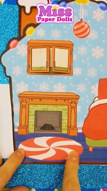 DIY Christmas dollhouse / Paper dolls Toca Boca