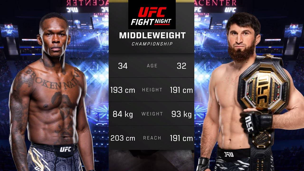 Исраэль Адесанья против Магомеда Анкалаева Полный бой - UFC 5