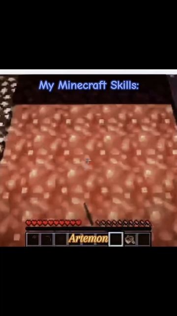 My Minecraft skills... 🥶