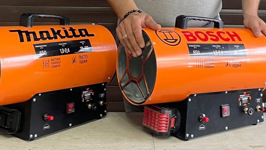 Аккумуляторная тепловая газовая пушка с регулировкой оборот двигателя 33kw