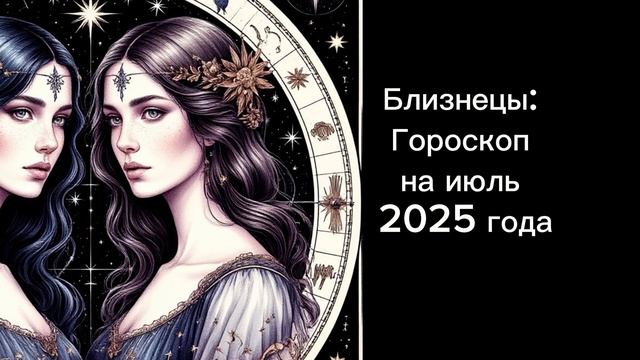 Близнецы: гороскоп на июль 2025 года