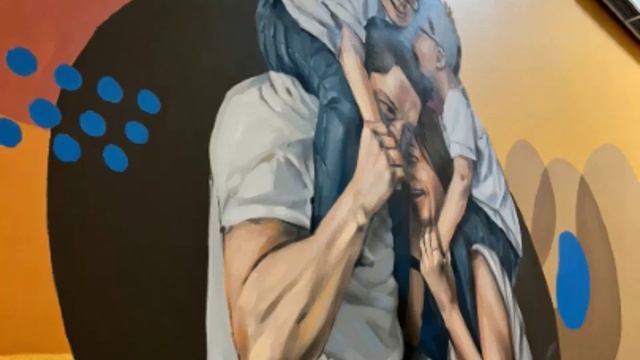 Рисунки в офисе Росмолодёжи на стенах. (серия наша молодёжь ). №45 (6)