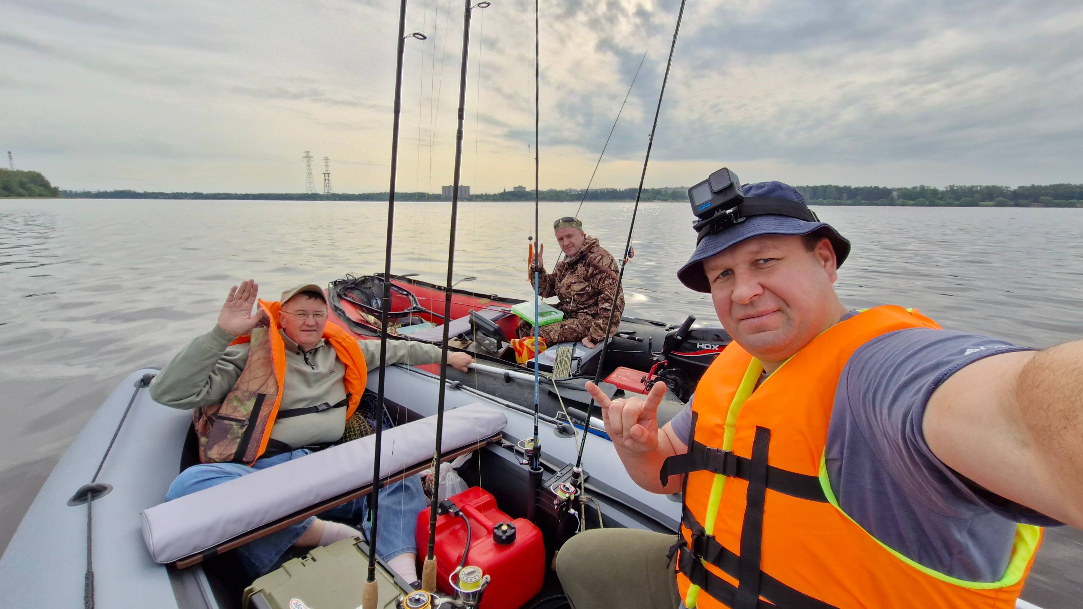 День России и открытие водомоторного сезона, Волга, Конаково. 12.06.25. 🇷🇺🎣🇷🇺
