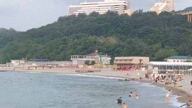 Небуг Туапсинский район сегодня 14 июня 2025. Обстановка на пляже море и погода сейчас