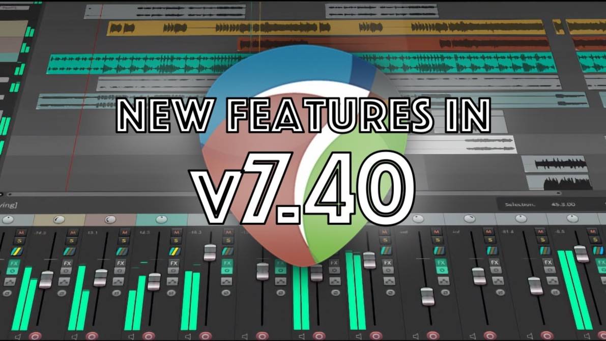 What's New in Reaper v7.40: Update Crossfade Editor, Phase Align and more...