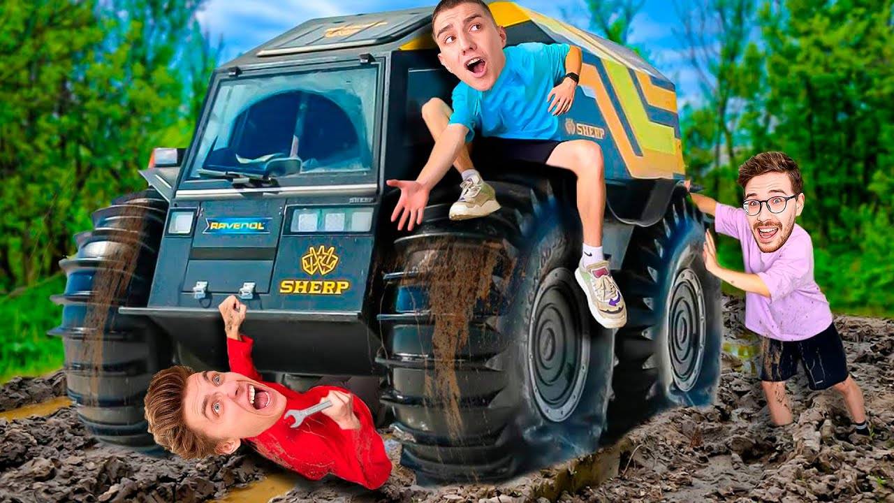 Влад А4 утонул на ВЕЗДЕХОДЕ ! **Экстремальный Челлендж**