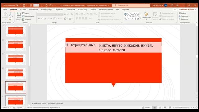 ЕГЭ по русскому языку.  Задание 1. Местоимения.