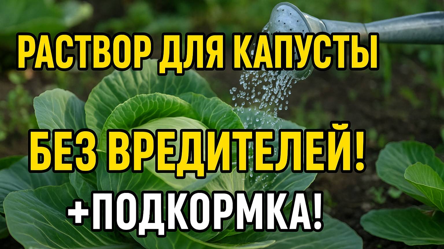 От этого раствора капуста растёт на глазах! Без болезней и вредителей