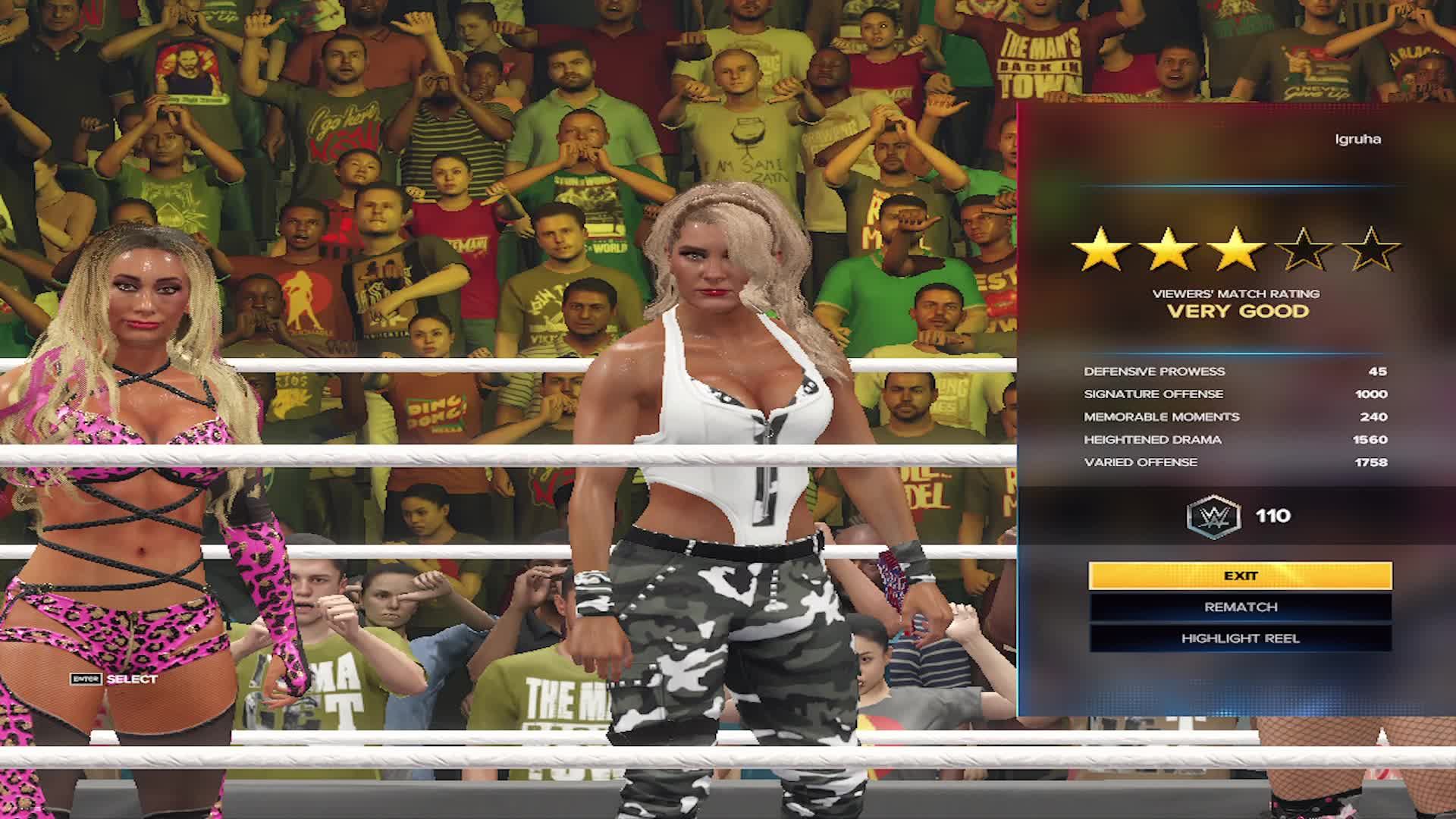 WWE 2K23 битва девушек