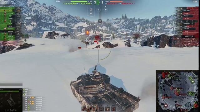 Strv K на поле боя Премиум 9 уровня в действии