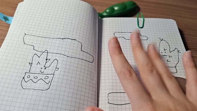 украшаю свой личный дневничок кактусикам и рассказываю интересные факты о кактусах💚 купила лабубу😃