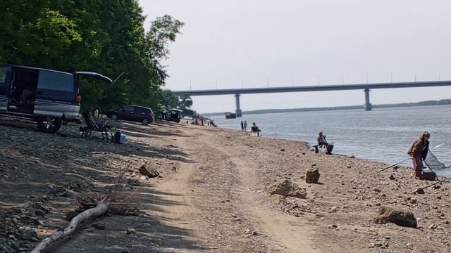 Река Уссури в районе Хабаровск-остров Уссурийский, июнь 2025 год