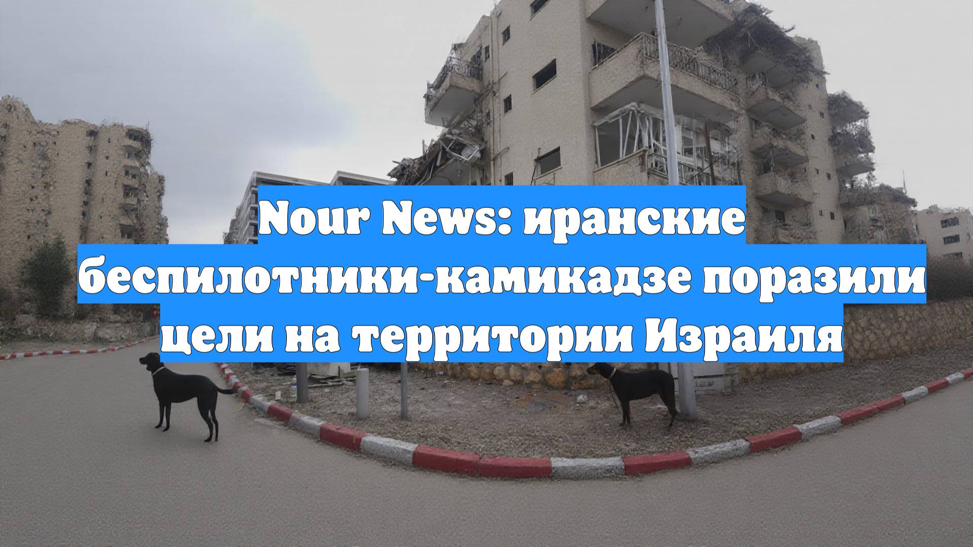 Nour News: иранские беспилотники-камикадзе поразили цели на территории Израиля