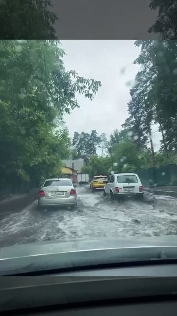 🌧️Тем временем в Подмосковье погода не лучше, чем в Москве🌧️