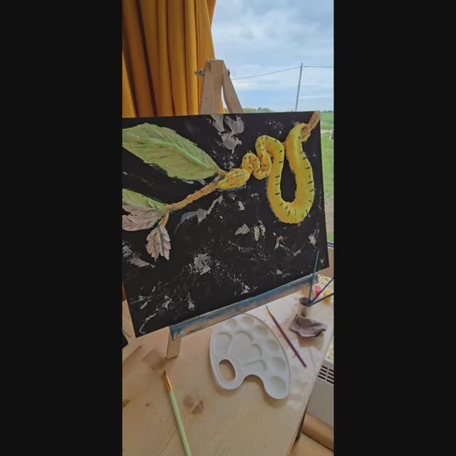 ЗМЕЯ 
Питон светящийся в темноте 🐍 Объемная 3d картина 🖼